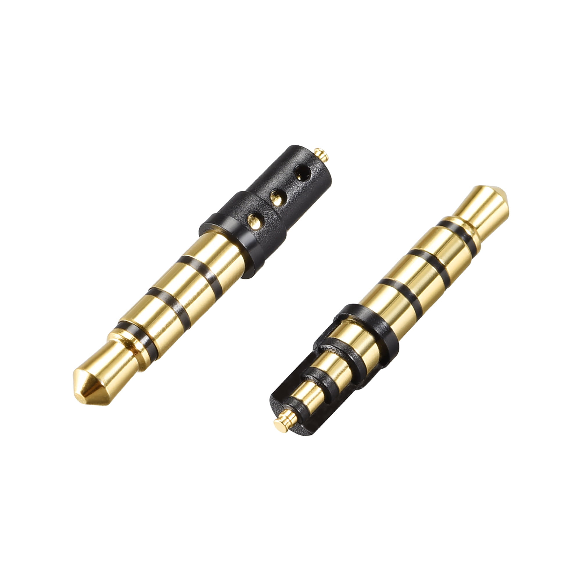 Headphone Jack Adapter 3.5mm 4 Poles Male Plug Copper Gold Plating for