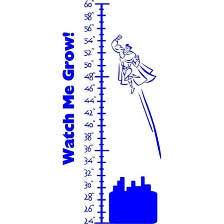 Custom Designs Superman Growth Chart Kids Bed Room 38x20 Custom Designs Superman Growth Chart Kids Bed Room 38x20