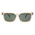 thumbnail image 2 of Mens Retro Vintage Rectangle Keyhole Bridge Plastic Fashion Sunglasses Peach - Green, 2 of 4