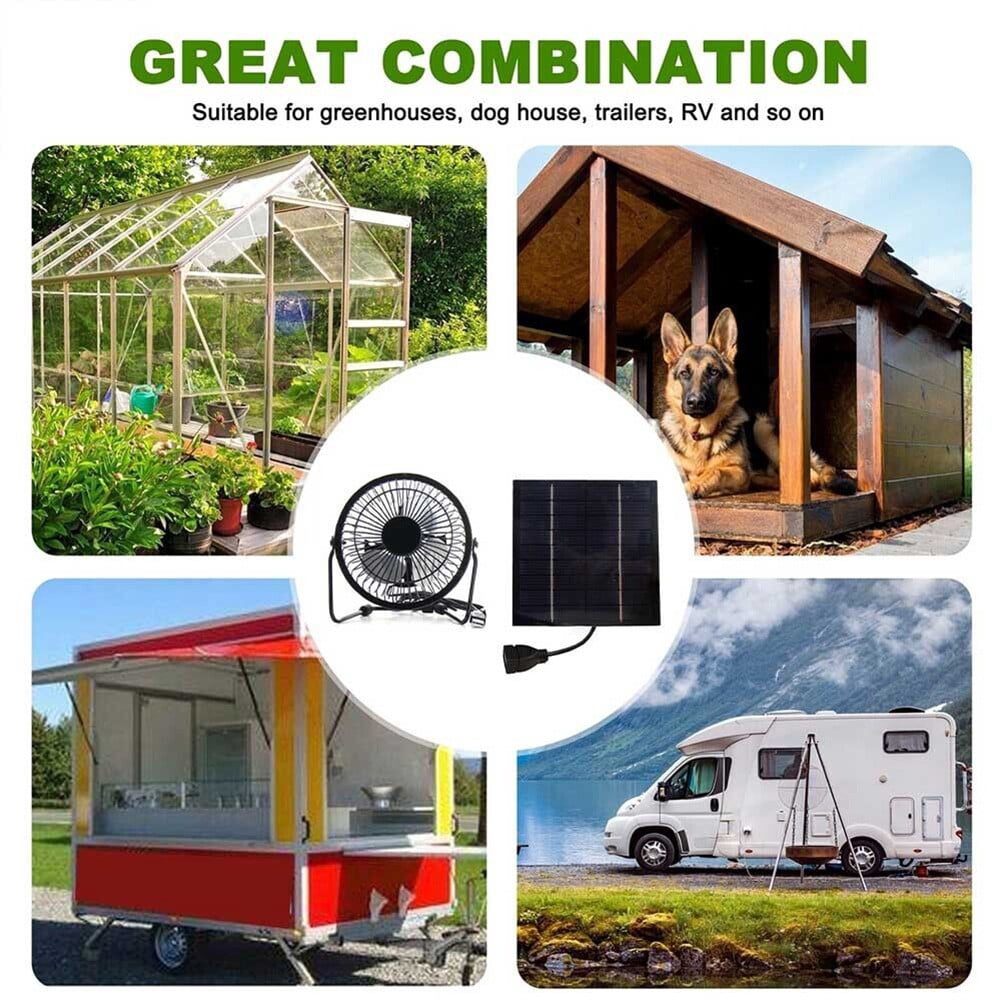Solar Panel Powered Fan Portable USB Solar Fan Cooling Fan Home Office