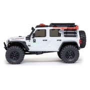 1/30 SCX30 Jeep Wrangler JLU 4X4 RTR Brushed Rock Crawler (Battery & Charger Included), White