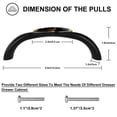 thumbnail image 2 of HemaKayy 4 Pack 5.6" Decorative Cabinet Pulls - Durable ABS Glass Handles for Home, Kitchen, Bedroom, and Furniture Decor | Unique Design Pulls for Drawer Doors | Bee Golden Embroidery, 2 of 6