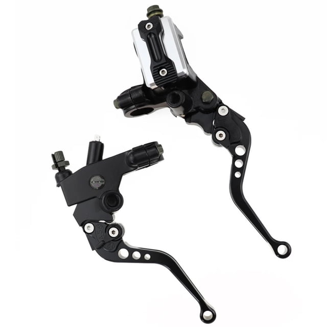 Universal Motorcycle 7/8"(22 mm) CNC Front Brake Clutch Master Cylinder Lever Set Reservoir