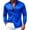 Blue, variant on TKKCS Mens Glossy Satin Dress Shirts- Business Casual Button Down Long Sleeve Lightweight Lapel Wedding Shirts with Chest Pocket Blue Size 2XL