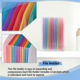 thumbnail image 5 of Expanding File Holder A4 File Organizer 13 Pockets File Holder, 5 of 5