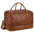 thumbnail image 1 of Bolsa de viaje Baosha de piel vegana HB-38 marrón, 1 of 7