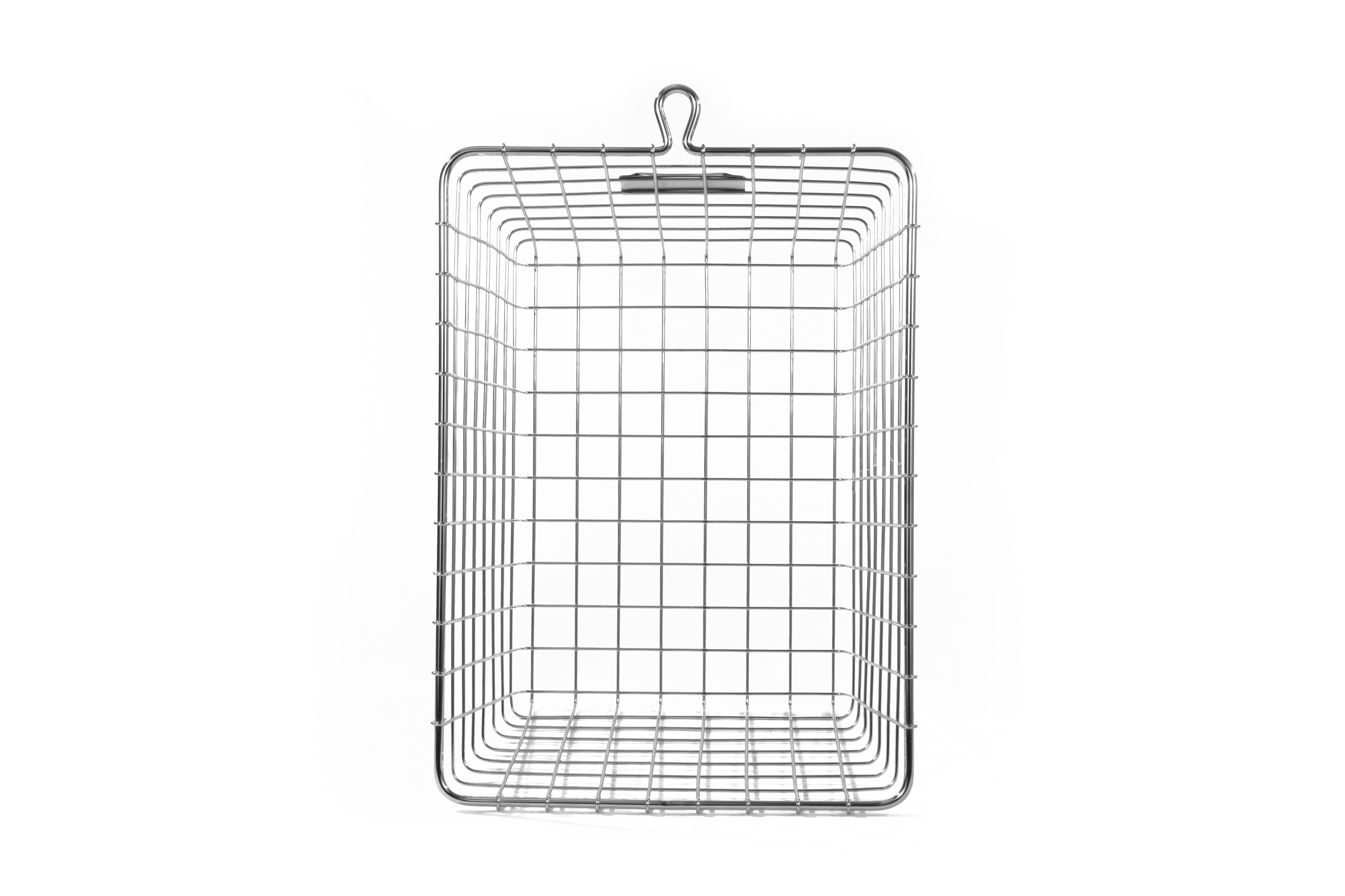 Spectrum Diversified Steel Wire Storage Basket Organizer for Closets, Pantry, Kitchen, Garage, Bathroom and More, Small, Chrome - image 5 of 8
