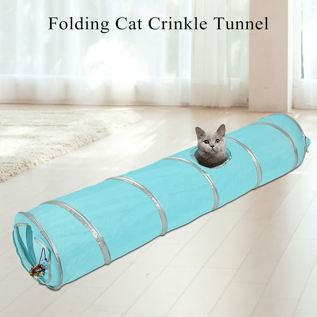 Folding Cat Tunnel, Folding Foldable Cat Tunnel, Cat Crinkle Cat Toy Dogs For Cats