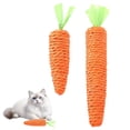 thumbnail image 5 of mdesiwst Carrot Cat Teething Toy Bite Resistant Pet Sisal Rope Chew Toy Kitten Dental Health Teeth Cleaning Interactive Boredom Toy, 5 of 8