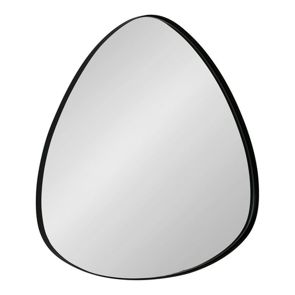 Kate and Laurel Rollo Framed Triangle Mirror, Black 24x24