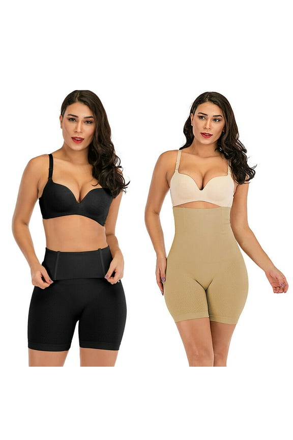 Women Waist Trainer Shapewear Tummy Control Body Shaper Shorts Hi-Waist Butt Lifter Thigh Slimmer
