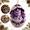 Purple, variant on 3D Baby Dragon Egg Christmas Ornament, Resin Hanging Tree Decor, Fantasy Holiday Decoration for Tree, Wreath, Garland, Blue, 3.15 in
