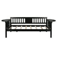 thumbnail image 5 of Solid Wood Daybed with Rails, Daybed Frame, Wooden Slats Support, No Box Spring Needed, Clean Lines Design, 5 of 7