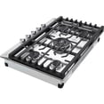 thumbnail image 3 of CBGJ3027S 30 Inch Smart Gas Cooktop 22K BTU EasyClean Cooktop Backlit Weighted Knobs ThinQ App, 3 of 36
