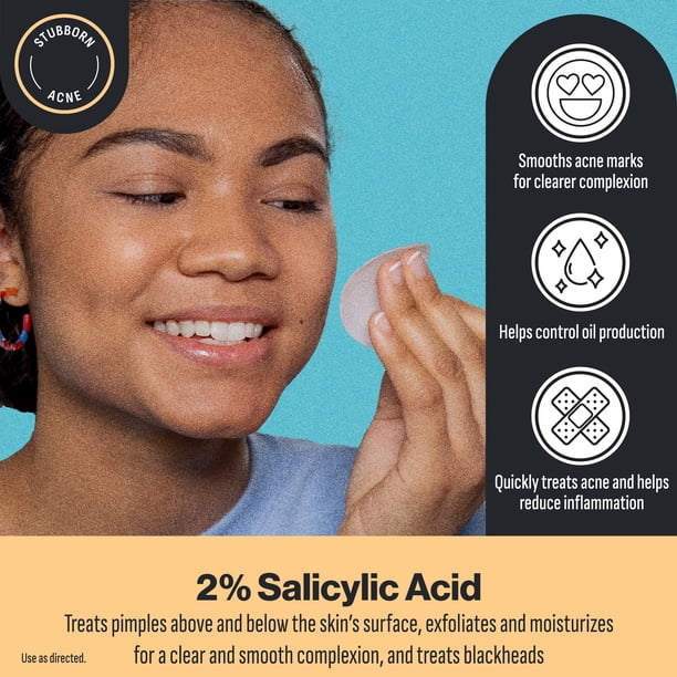 Oxy 3-IN-1 Acne Facial Cleansing Pads, Salicylic Acid, 90 Pads