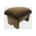 Padded Foot Stool Various Fabrics and Stains (Made in The USA) (Cocoa