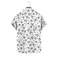 thumbnail image 6 of Yaoyar Men Lapel Valentine's Day Love Heart Print Short Sleeve Button Cardigan Top Shirt Hawaiian Summer Beach Shirts Short Sleeve, 6 of 6