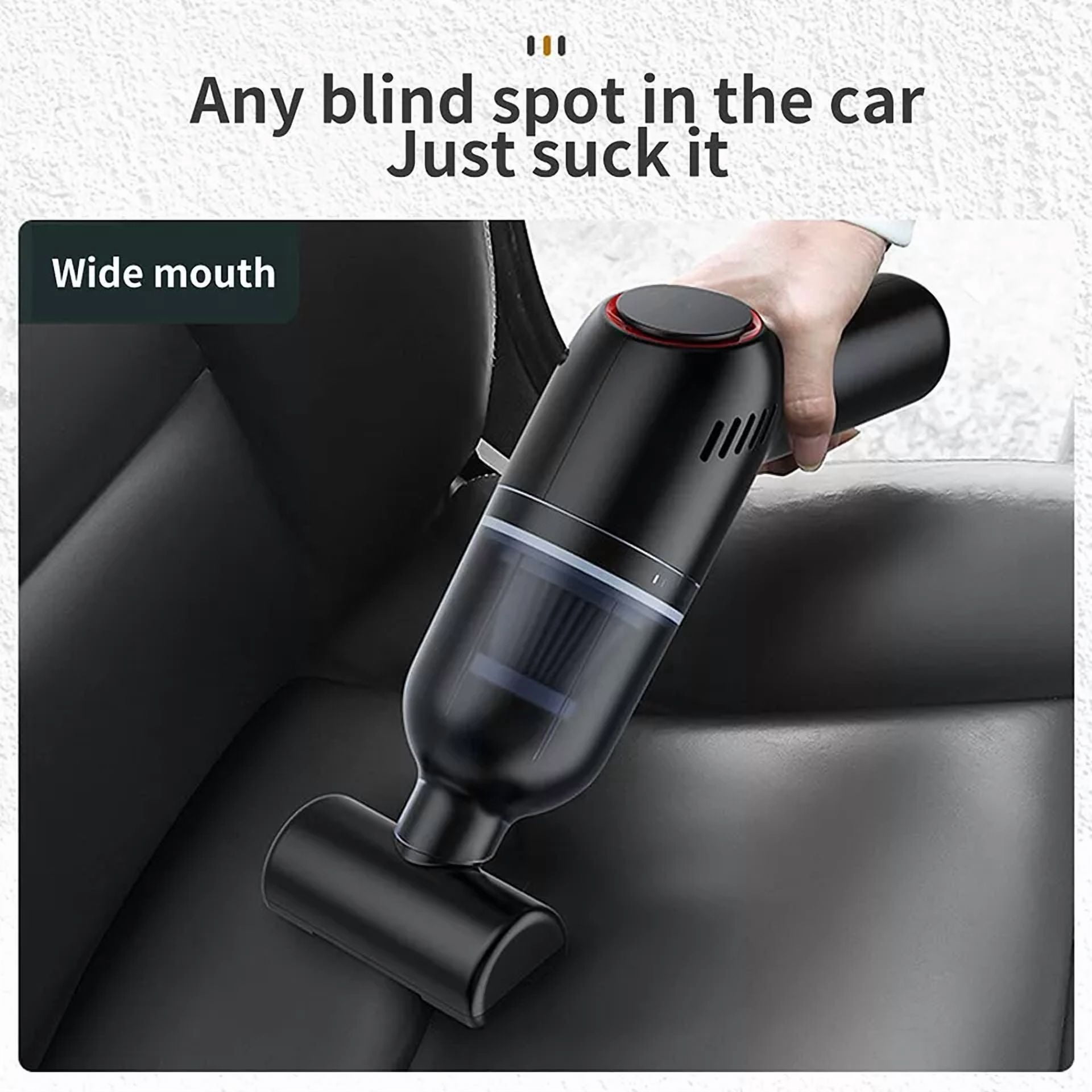Mini Handheld Car Vacuum Cleaner Cordless W/Brushless Motor Keyboard Air Duster