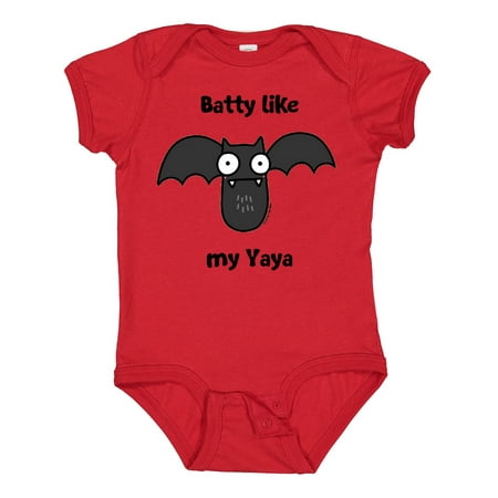 

Inktastic Batty Like My Yaya Gift Baby Boy or Baby Girl Bodysuit