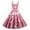 Pink, variant on Valentines Day Sleeveless Vintage Dress Heart Print Pattern Casual A-line Midi Summer Dresses Pink 2XL
