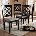 thumbnail image 2 of Baxton Studio Verner Wood Dining Chair in Gray and Espresso - Set of 4, 2 of 7