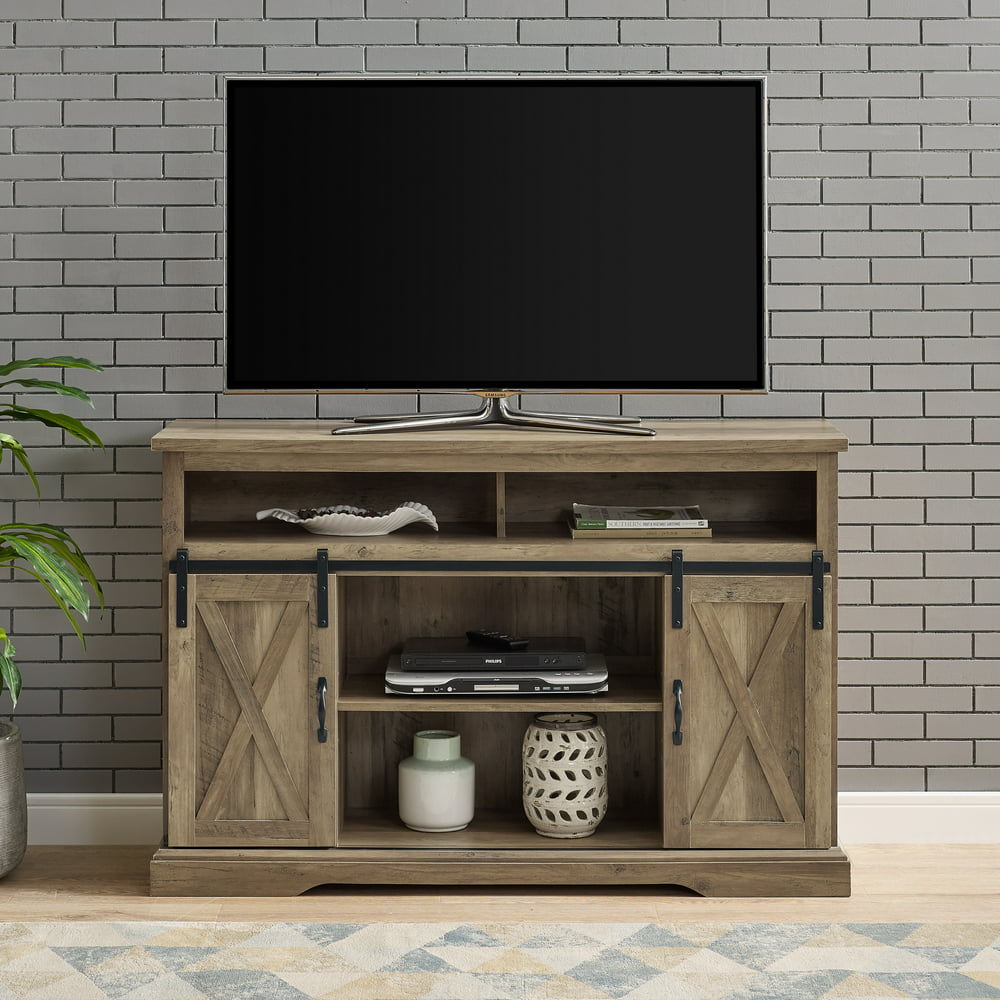 Manor Park Farmhouse Tv Stand For Tvs Up To 58 Reclaimed Barnwood
