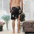 thumbnail image 3 of New Simulation Silk Sleep Pants Men's Spring And Summer Personality Print Home Silk Shorts, 3 of 5