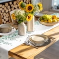 thumbnail image 4 of Vintage Flowers Round 15 Inch Placemats Set of 8, Wooden Birds Retro Art Farmhouse HeatResistant Non Slip Place Mats for Dining Table, Wipeable Braided Kitchen Table Mats for Housewarming, 4 of 9