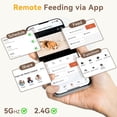 thumbnail image 6 of Automatic  Feeder with Camera: 8L/33 Cups 5G WiFi Timed  Dispenser for Medium Dogs - 1080P  Night Vision Video Recording 2-Way Audio APP Control, 6 of 6
