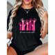 thumbnail image 1 of Arm & Letter Print Short Sleeve Crew Neck T-shirt, Casual Sports Short Sleeve Crew Neck Summer Top, Women's Clothing, 1 of 6