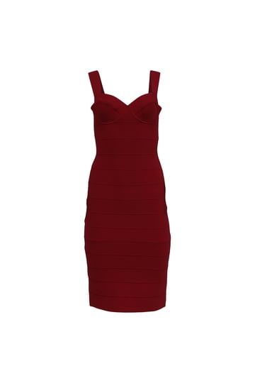bedazzled red dress Add a Little Sparkle Rhinestone Satin Maxi Dress: Dark Red