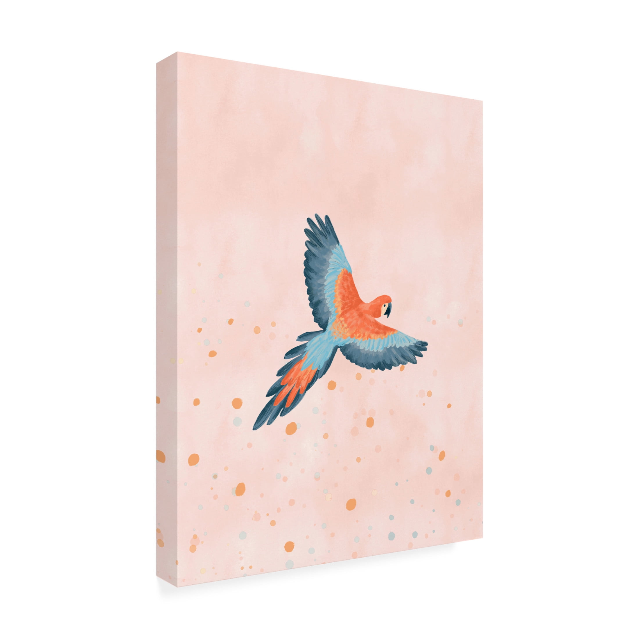 Trademark Fine Art Goed Blauw Fly With Me Canvas Wall Art