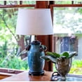 thumbnail image 2 of HomeRoots 16" White Rounded Empire Slanted Linen Lampshade, 2 of 6
