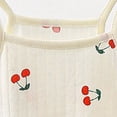 thumbnail image 4 of CAICJ98 Summer Clothes for Toddler Baby Girl 3 6 12 18 Months 2T 3T 4T 5T Girls Outfits Cute Printed Sleeveless Tank Top and Shorts Set (Beige,18-24 Months), 4 of 5