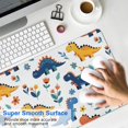 thumbnail image 4 of Long Mouse Pads for Desk,Colorful Dinosaur and Floral Pattern Desk Mats on Top Of Desks, Desk Mouse Pad Extra Large with 3mm Non-Slip Base and Stitched Edge for Gaming,Office,Work,Home 35.4"x15.7", 4 of 6