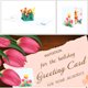 thumbnail image 2 of Postales de aniversario de tulipanes Tarjeta navideña 3D creativa para el Día de la madre de San Valentín Sywqhk Libre de BPA, 2 of 8