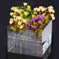 thumbnail image 4 of Boîte à Fleurs en Acrylique Transparent Rangement de Roses Quadratiques 16 Trous, 4 of 8