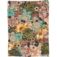 thumbnail image 3 of Floral Blanket Gifts for Girls Women for Living Room Bedding Couch Soft Lightweight Warm Cozy Vintage Flowers Print Boho Ethnic Flower Throw Blankets Farmhouse Decor 40X50in, 3 of 6