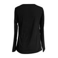thumbnail image 5 of SNKSDGM Female T-Shirts Long Sleeve Shirts for Women Fall Dressy Casual Blouses Women's Casual Long Sleeve Crew Neck T Shirt Basic Solid Color Top for Everyday Wear Comfortable Relaxed Fit Tee L, 5 of 6
