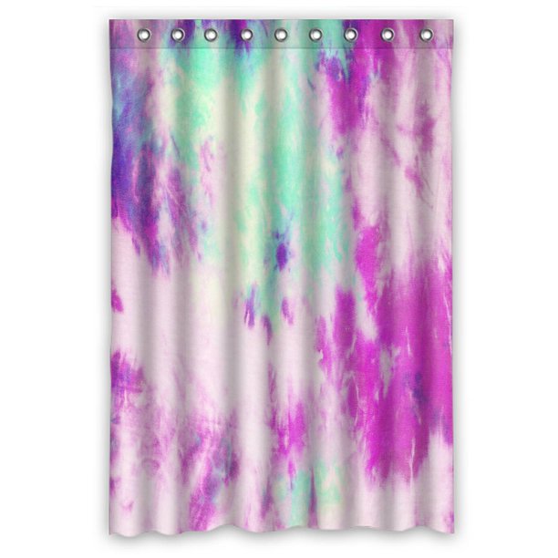 EREHome tie dyed cotton Shower Curtain Bathroom Waterproof Home Decor