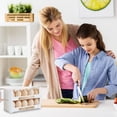 thumbnail image 3 of Stackable Egg Storage Container, Fridge Side-Door Organizer Rack, 3 of 6