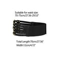 thumbnail image 4 of INSPIRE CHIC Women's Elastic Wide Waist Belt Vintage Stretchy Belts for Dresses Golden Bead Black 70-75cm/27.56-29.53", 4 of 5