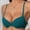 Green, variant on Women's Push Up Bra Underwire Padded T-Shirt Bra Lace Back Adjustable Straps Everyday Basic Bra