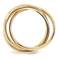 thumbnail image 3 of 14k Yellow Gold Hollow Polished Rolling Ring Size 7 - 6.0 Grams -  Jewelry Gift for Mom, 3 of 4