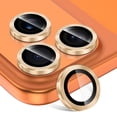 thumbnail image 2 of CASEFIV Camera Lens Protector for iPhone 17 Pro/iPhone 17 Pro Max, Tempered Glass Screen Protector Metal Individual Camera Cover Accessories Case Friendly,Gold, 2 of 6