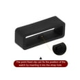thumbnail image 4 of Unique Bargains 6pack Watch Strap Loop Fastener Rings 20mm Rubber Watch Holder Keeper Black, 4 of 6