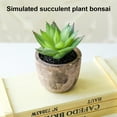 thumbnail image 2 of Upgraded Mini Fake Succulent Plants - 1 Set Potted Artificial Succulents for Home Office Desk Decor | Assorted Small Faux Desktop Plants, 2 of 8