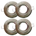 thumbnail image 1 of 4-Piece Brushed MR11 Light Kit with 50mm 60mm Hole Recessed GU4 Satin Face Down Light Fixture Shell Accessories, 1 of 2
