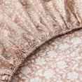 thumbnail image 5 of Lush Decor Zara Floral Block Cotton Sheet Set 4 Piece Set Queen Terracotta - Floral Sheets - Queen Bed Sheets - Vintage Coquette Decor, 5 of 7