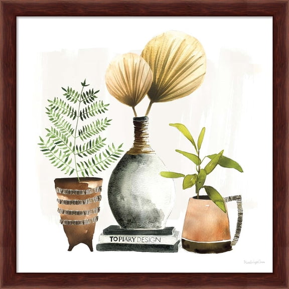 Great Art Now Weekend Plants II by Mercedes Lopez Charro, Framed Wall Art, 13.25W x 13.25H